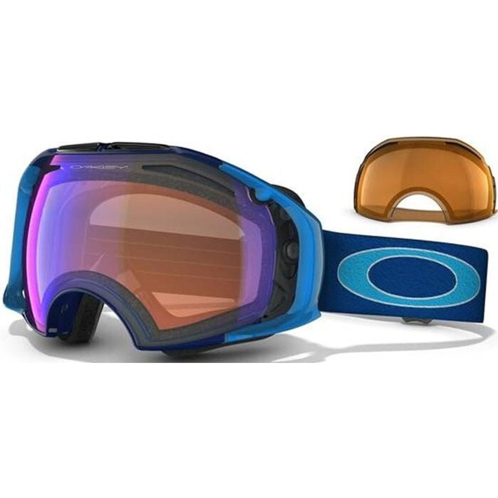 Oakley Oakley Vintage Goggles Airbrake Iridium Anti Fog Lens & Case Size 36 - 1 Thumbnail