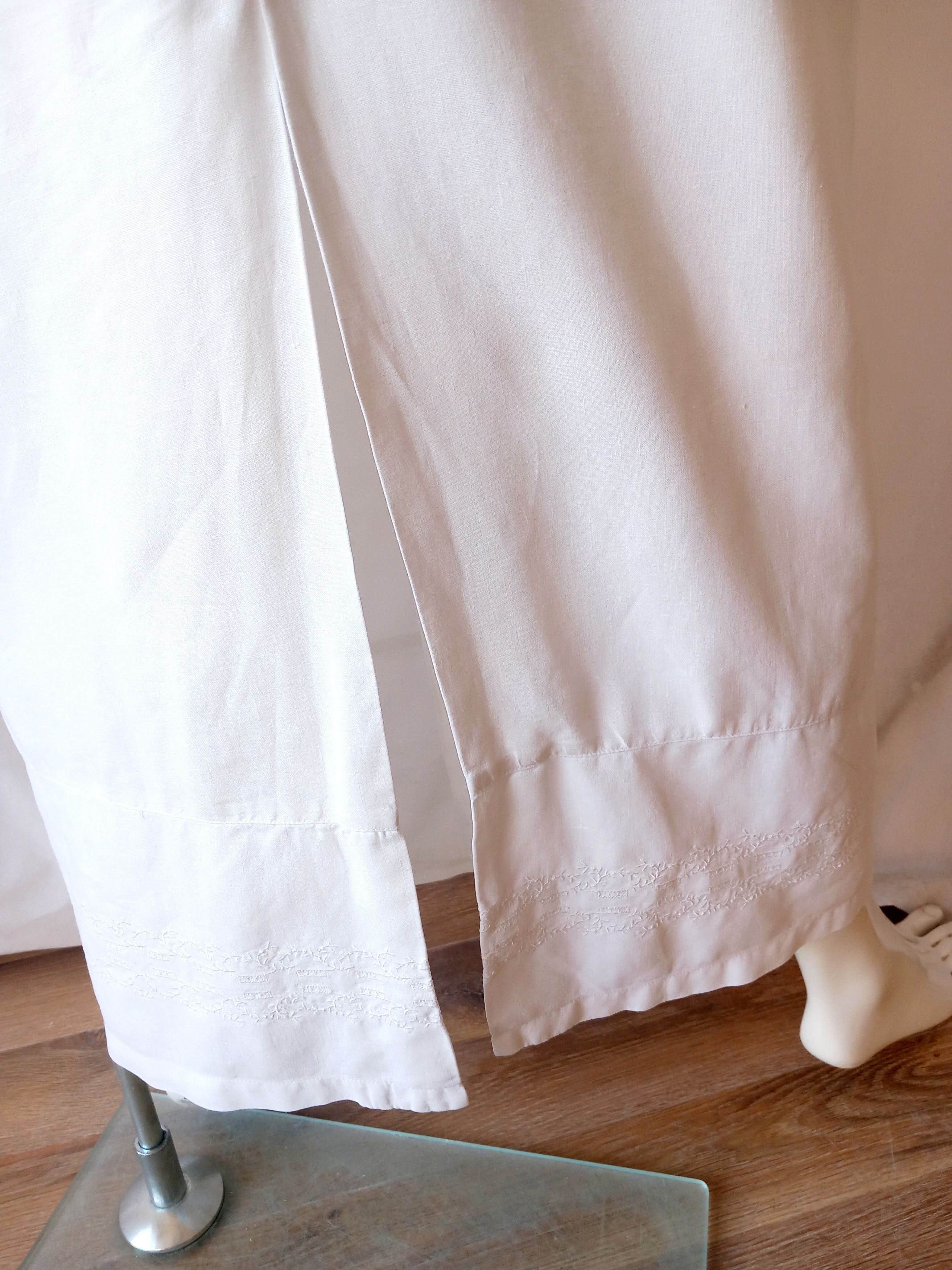 Emanuel Ungaro Vintage Emanuel Ungaro white linen dress XL Size XL / US 12-14 / IT 48-50 - 9 Thumbnail