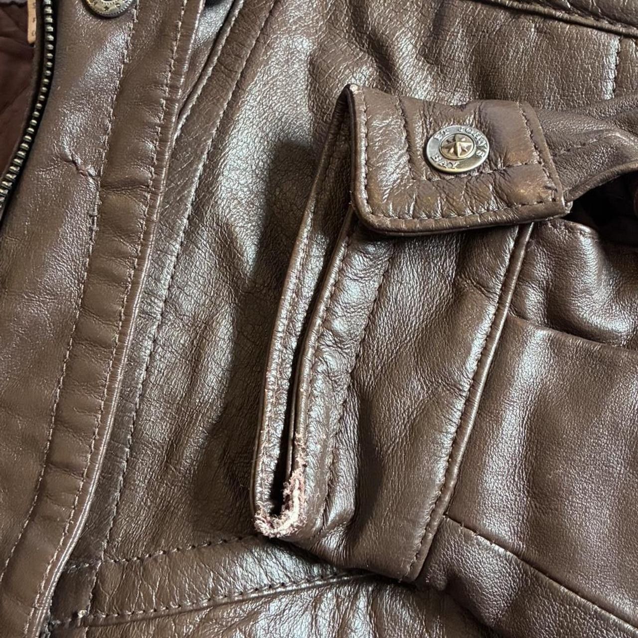 St. Johns Bay JC Penney St. John’s Bay Authentic Leather Bomber Jacket Size M / US 6-8 / IT 42-44 - 6 Thumbnail
