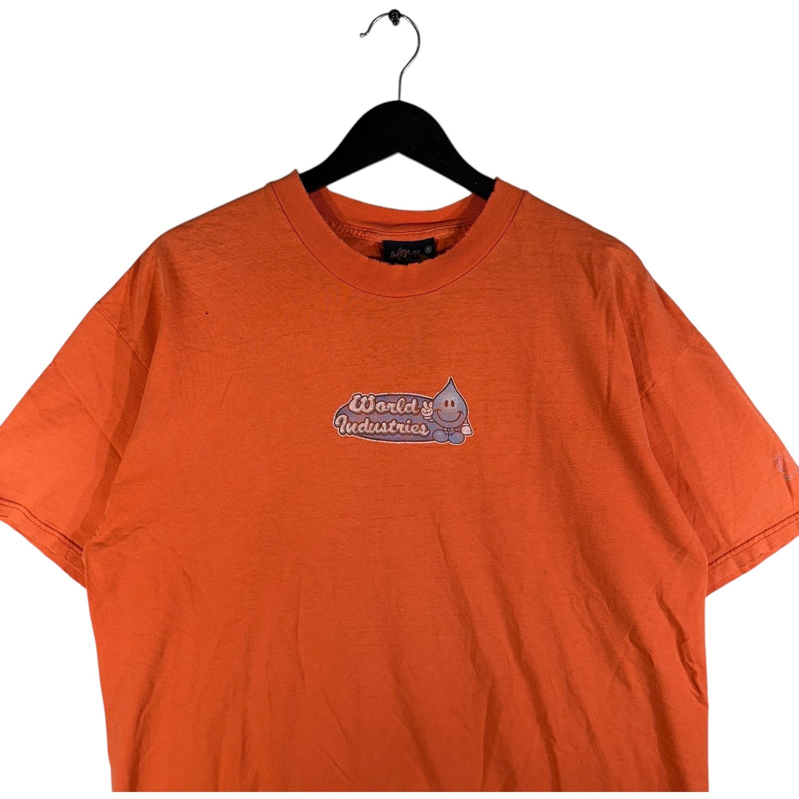 Vintage Vintage World Industries Center Logo Spellout Skate Tee XL Size US XL / EU 56 / 4 - 2 Thumbnail