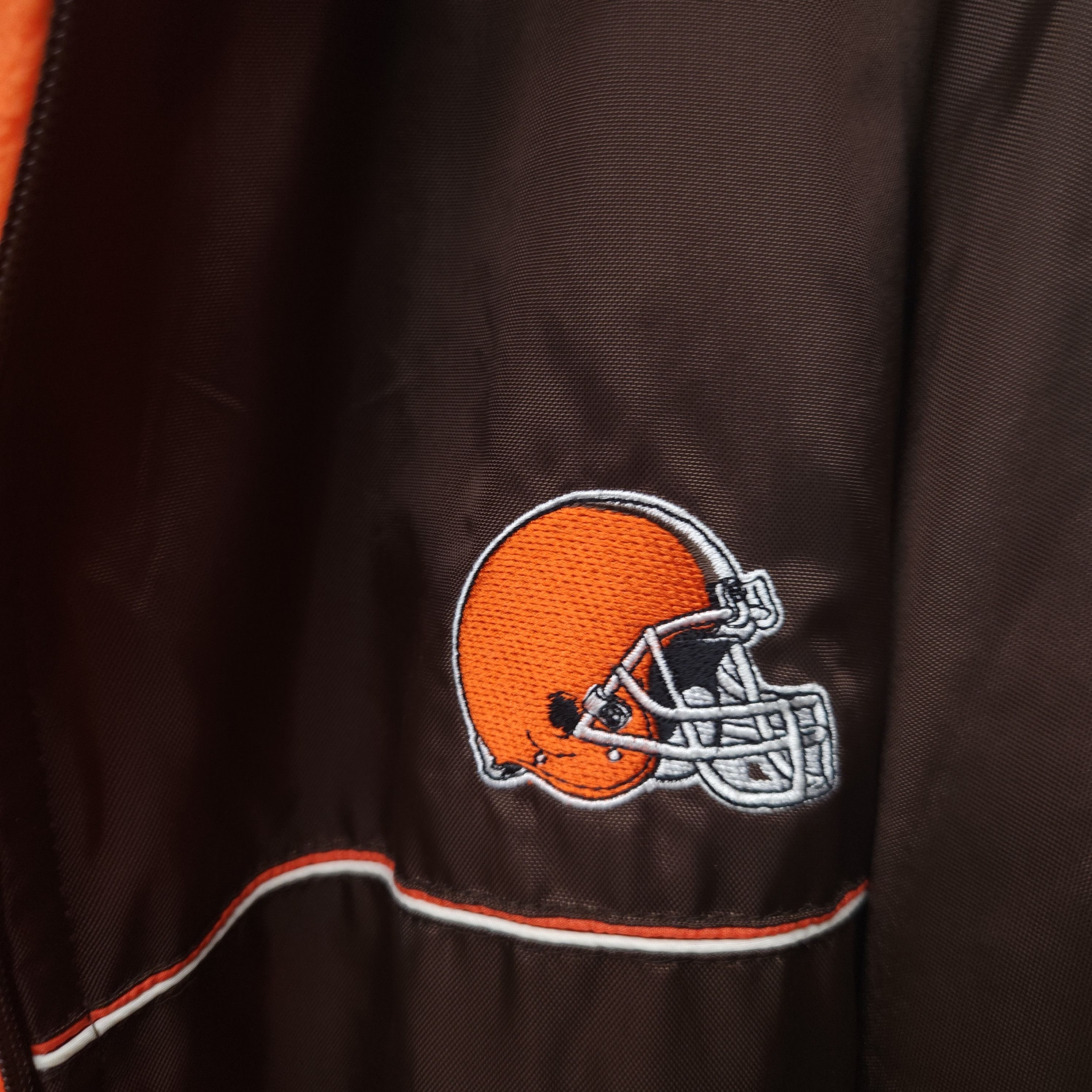 NFL × Vintage Vintage Cleveland Browns Full Zip-Up Jacket Size US L / EU 52-54 / 3 - 3 Thumbnail