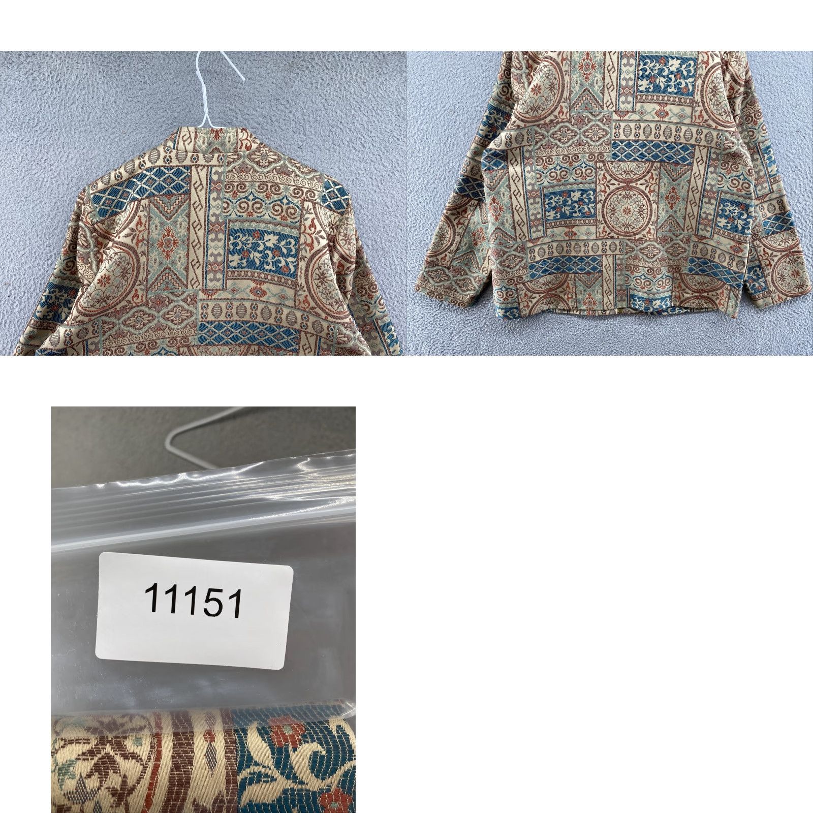 Vintage VINTAGE Alfred Dunner Women's Paisley Tapestry Floral Full Zip Blazer Jacket Size 14 Size XL / US 12-14 / IT 48-50 - 8 Thumbnail