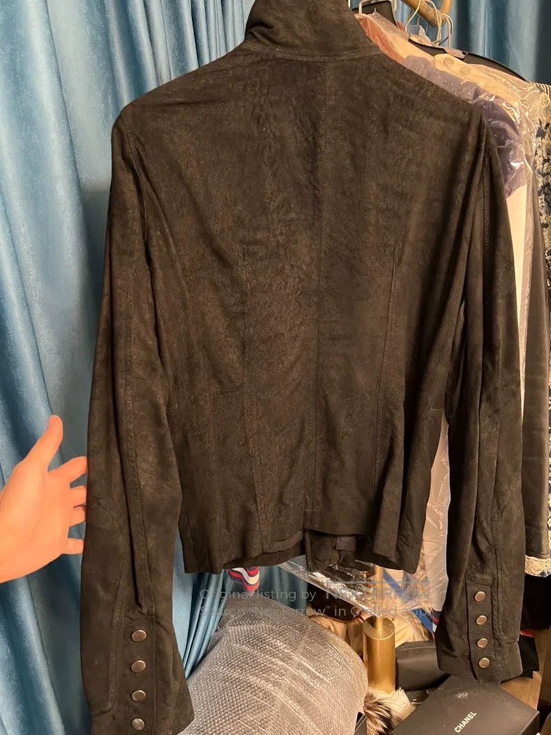 Rick Owens RICK OWENS Black Suede Jacket and Leather Jacket Size US M / EU 48-50 / 2 - 2 Thumbnail