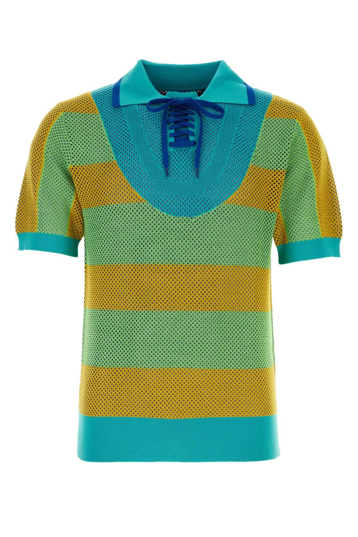 image of Botter Multicolor Mesh Polo Shirt, Men's (Size Small)