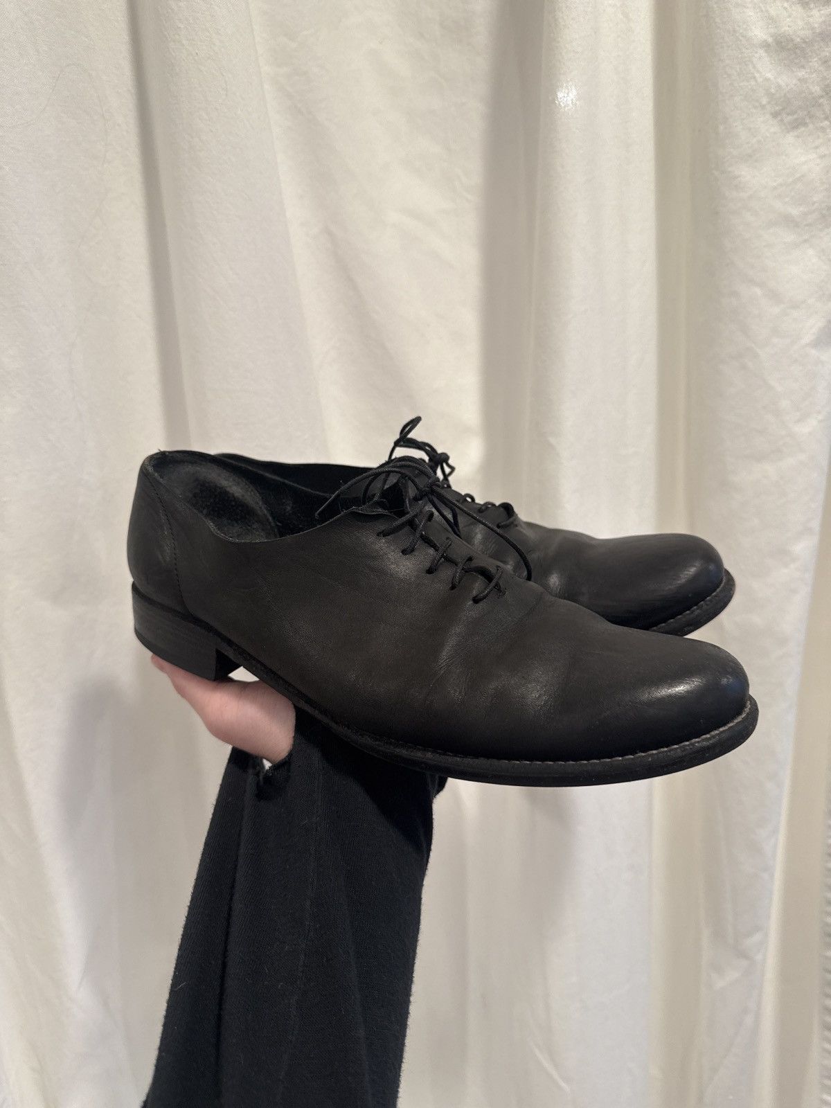 Isamu Katayama BACKLASH one-piece derby belgian calf Guidi