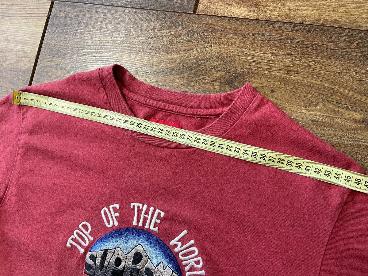 Supreme Supreme Kathmandu Top Of The World Spell Out Coral T-Shirt M Size US M / EU 48-50 / 2 - 12 Thumbnail