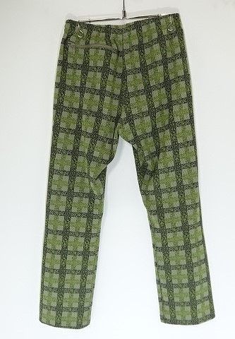 Needles Sweat Pants Checkered Polyester Logo Green Size US 28 / EU 44 - 2 Thumbnail