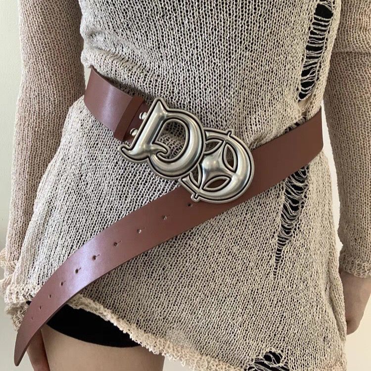 Designer Matchless Vintage Belt Riveted Belts Menswear Accessories Size ONE SIZE - 3 Thumbnail