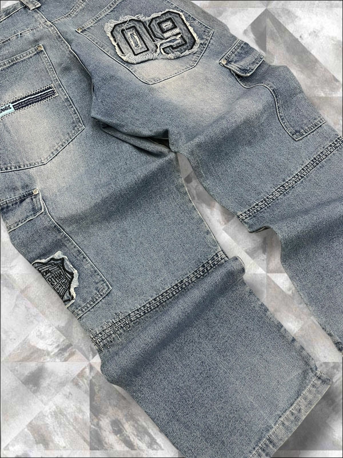 JNCO Vintage Rare 1990s Designer Bobby Gang Baggy Cargo Denim Size US 30 / EU 46 - 14 Thumbnail