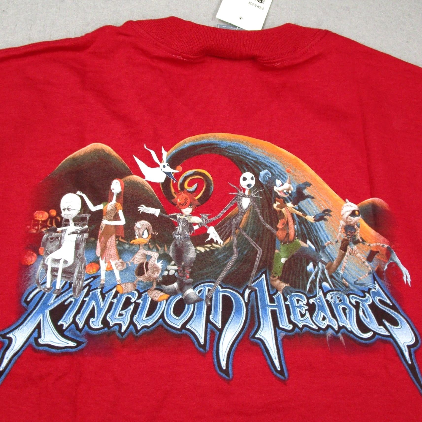 Disney VINTAGE Disney Kingdom Hearts Nightmare Before Christmas Red Shirt Men XL Sora Jack Y2K Size US XL / EU 56 / 4 - 6 Thumbnail