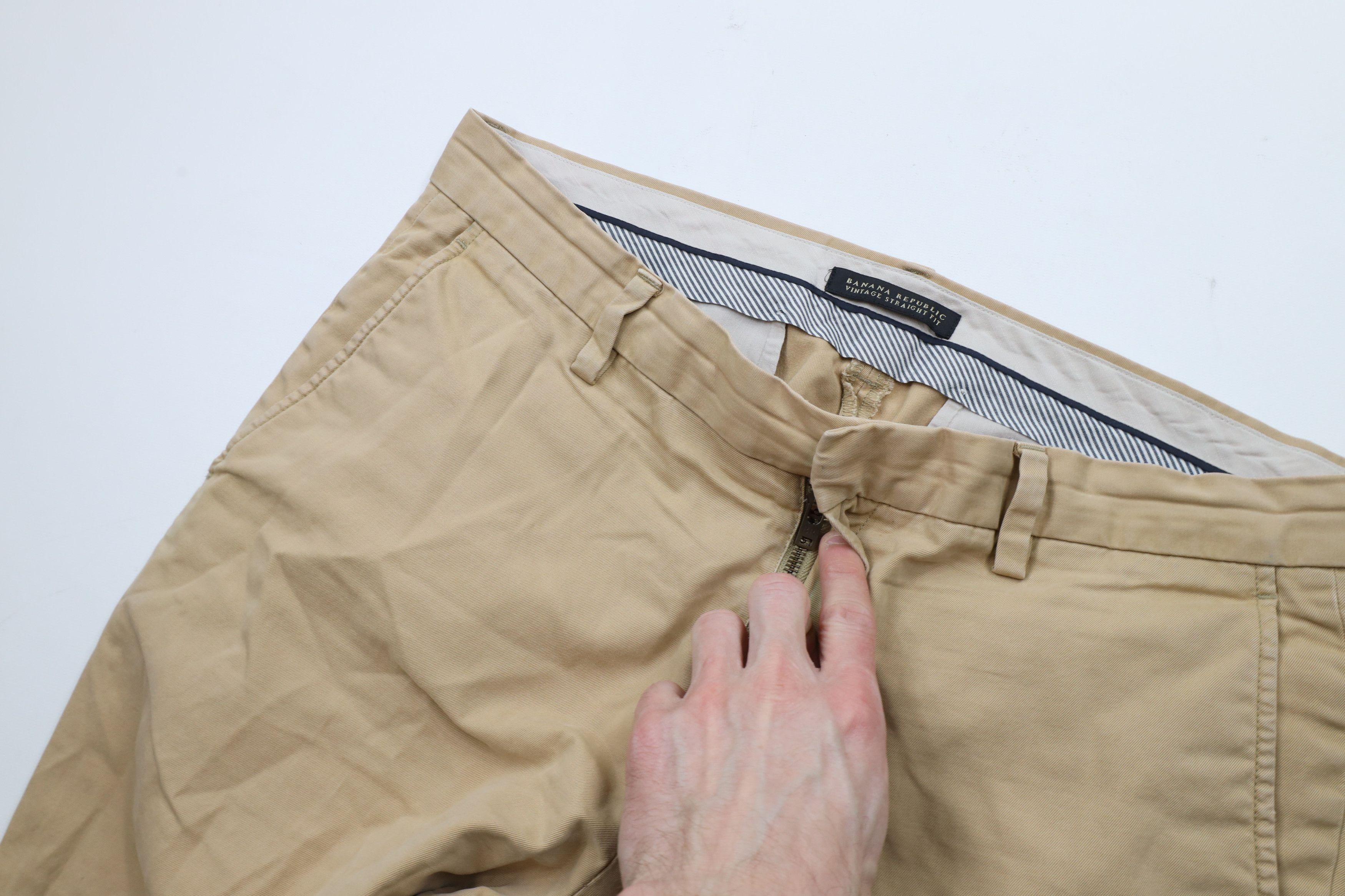 Banana Republic × Vintage Vintage Banana Republic Straight Fit Chino Pants Beige Size US 34 / EU 50 - 6 Thumbnail