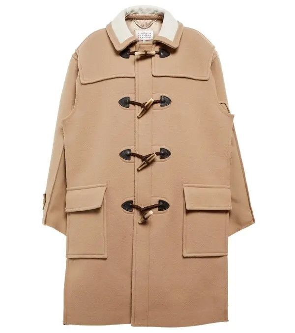 Maison Margiela o1y0625 Wool Coat in Camel Size S / US 4 / IT 40 - 1 Thumbnail