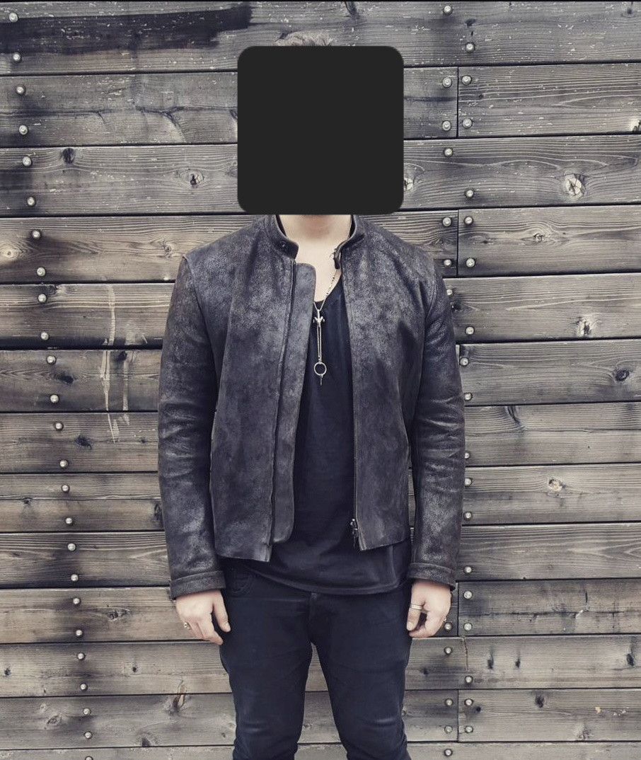 Carpe Diem Maurizio Altieri Brown Waxed Reverse Horse Leather Jacket Size US XL / EU 56 / 4 - 7 Thumbnail