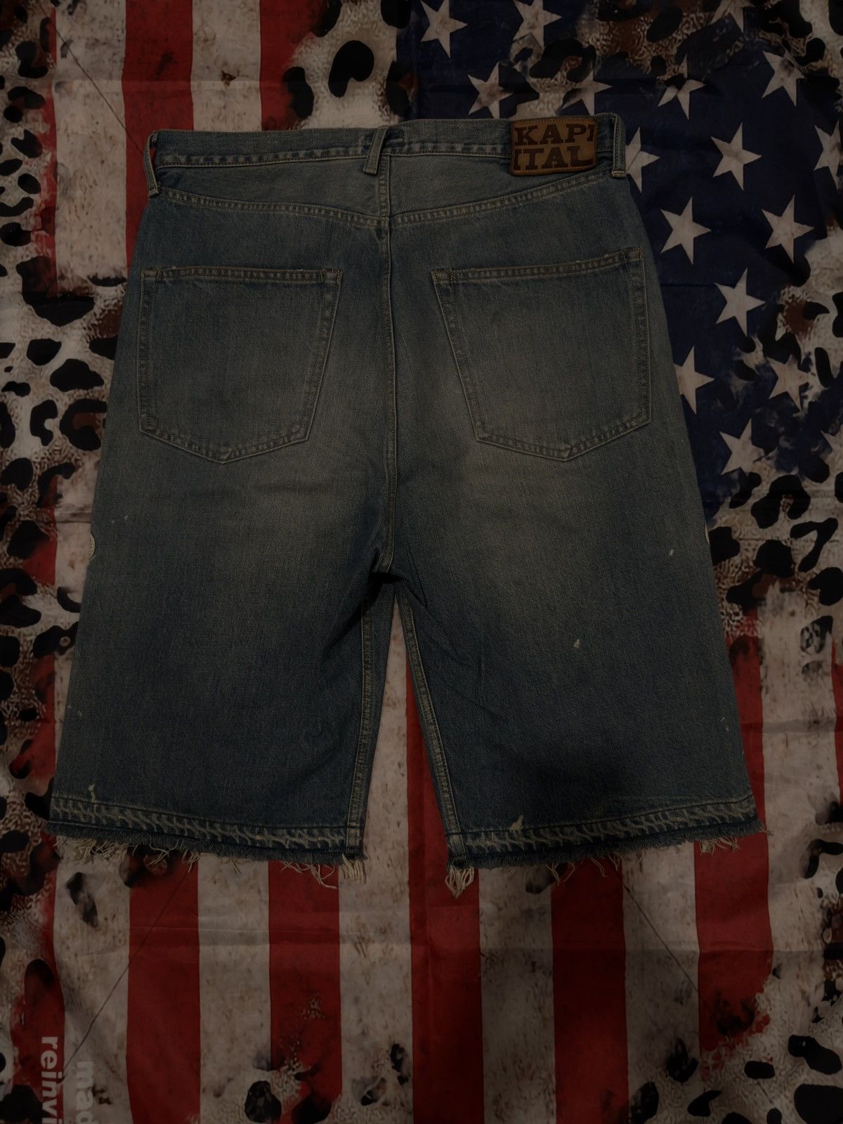 Kapital Bone Denim Shorts