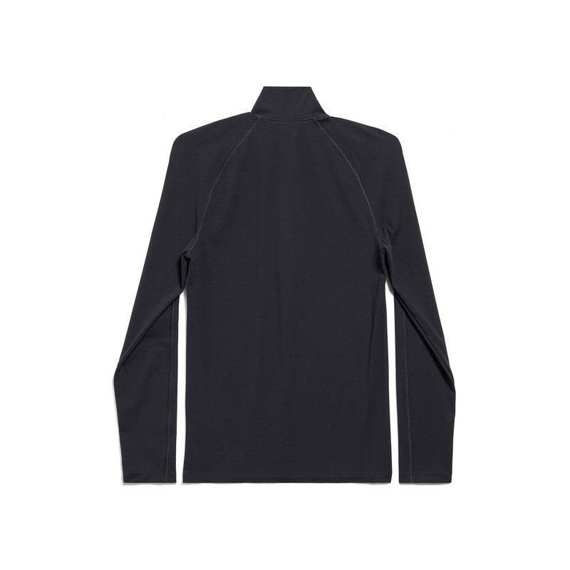 Balenciaga o1s1wg110426 Activewear Fitted Zip-Up Jacket in Black Size US M / EU 48-50 / 2 - 2 Thumbnail