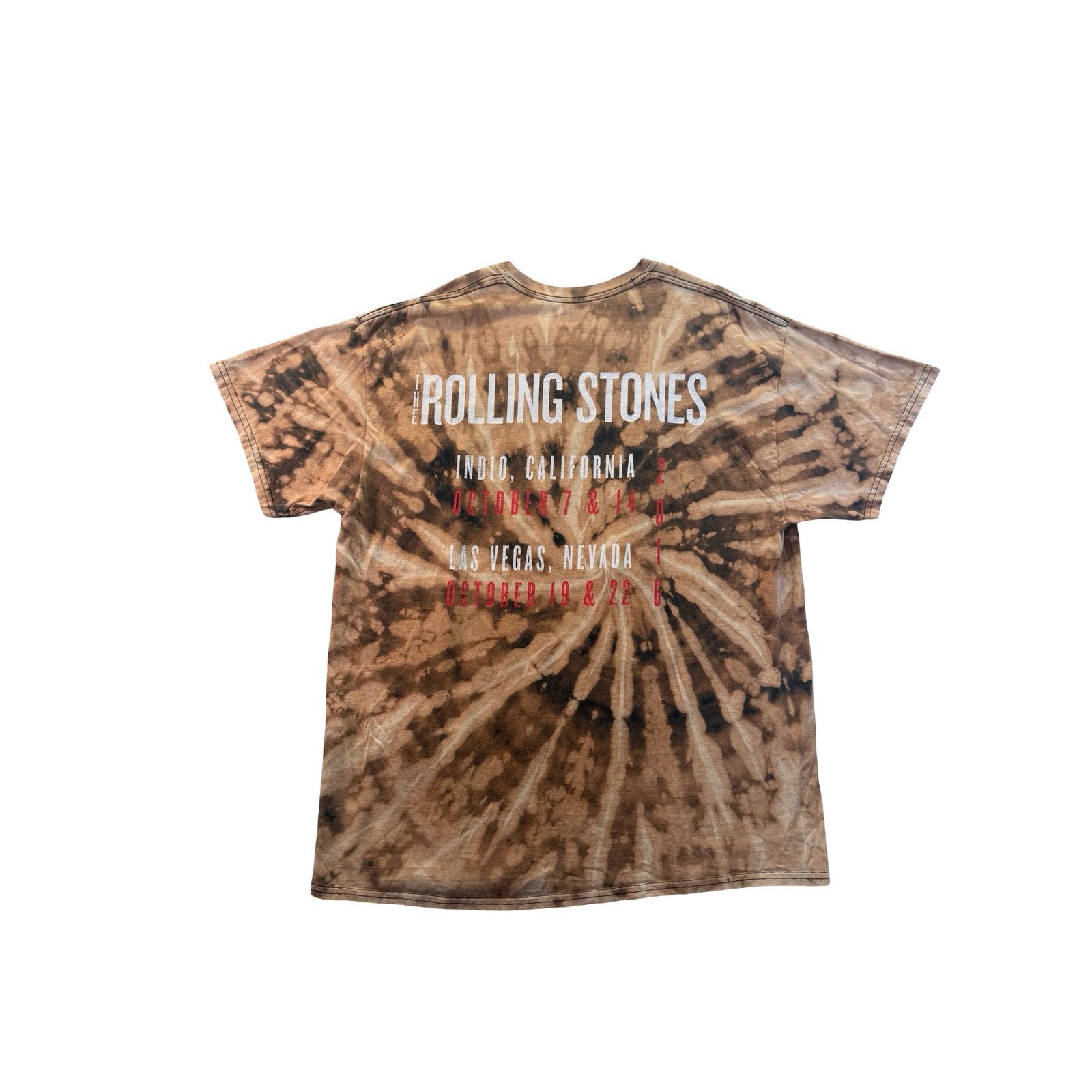 The Rolling Stones XL Rolling Stones tour shirt desert trip reverse dye Size US XL / EU 56 / 4 - 2 Thumbnail