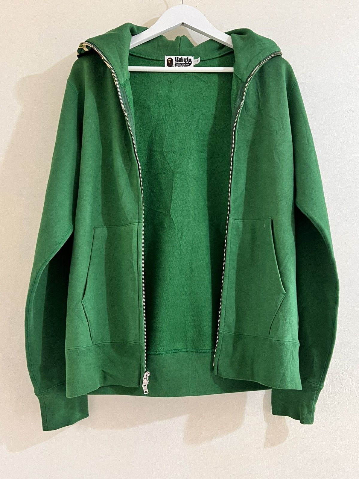 Bape BAPE Baby Milo Shark Hoodie – Green Camo Size US M / EU 48-50 / 2 - 2 Thumbnail