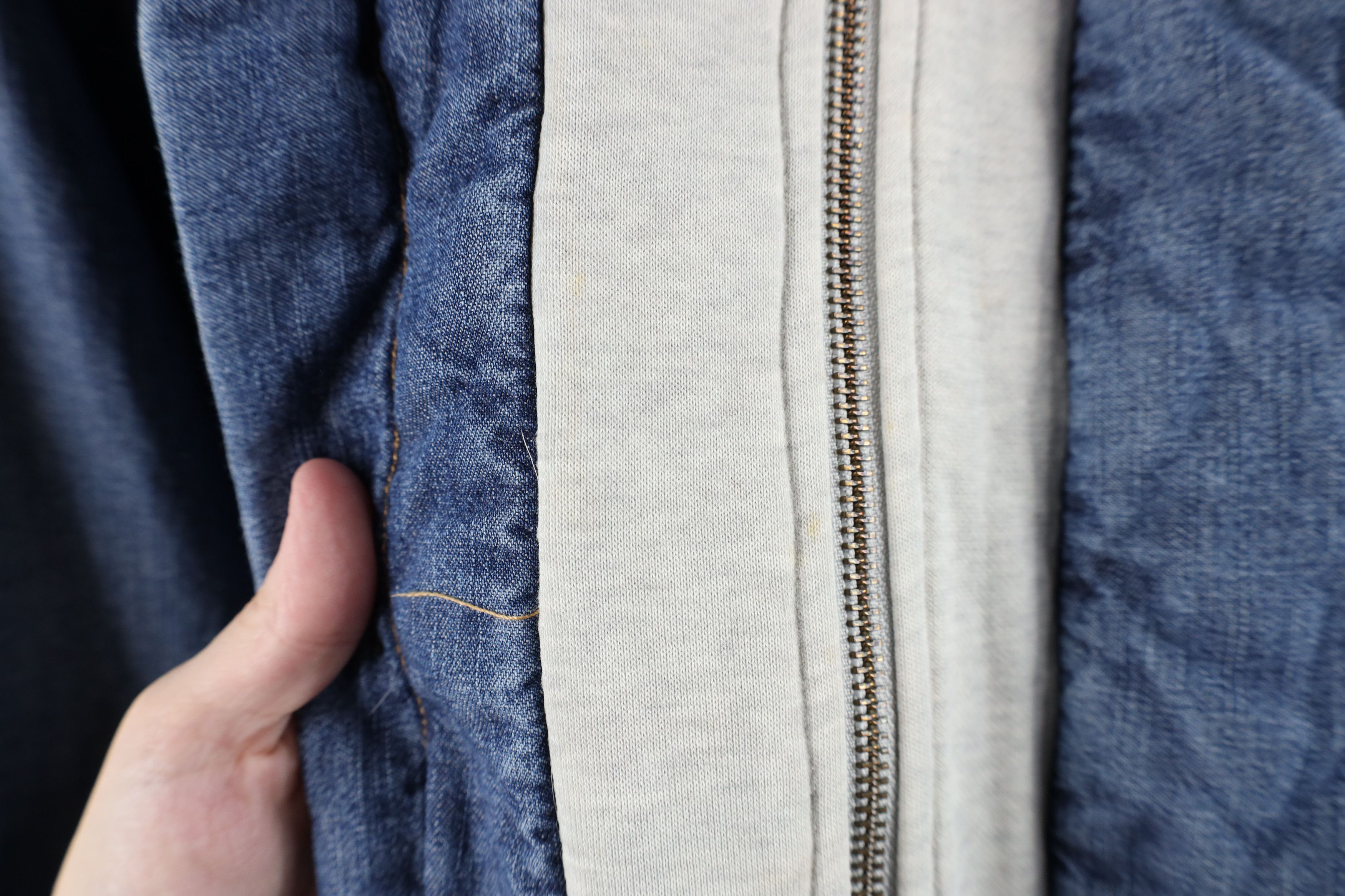 Vintage Vintage Streetwear Denim Jean Hooded Shirt Jacket Jac Shirt Size US L / EU 52-54 / 3 - 9 Thumbnail