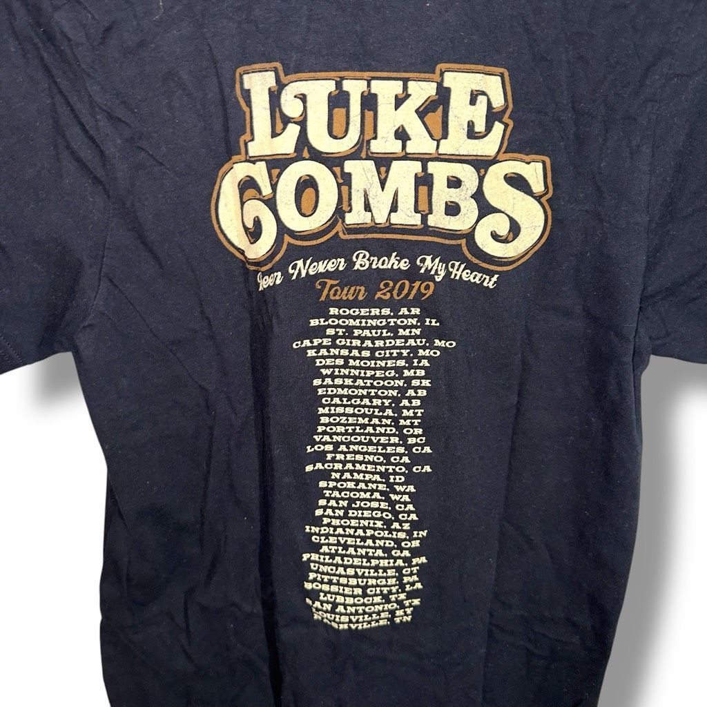 Other Luke Combs Beer Never Broke My Heart Tour Concert Tee Size US M / EU 48-50 / 2 - 6 Thumbnail