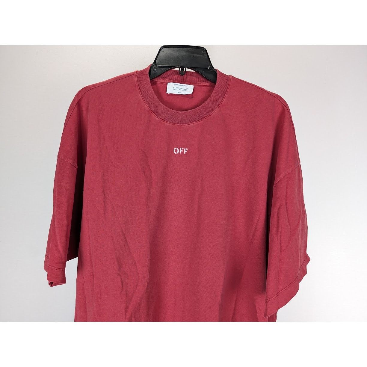 Off-White o1rshd1 Matthew Over S/S Tee in Rio Red Grey Size US S / EU 44-46 / 1 - 5 Thumbnail