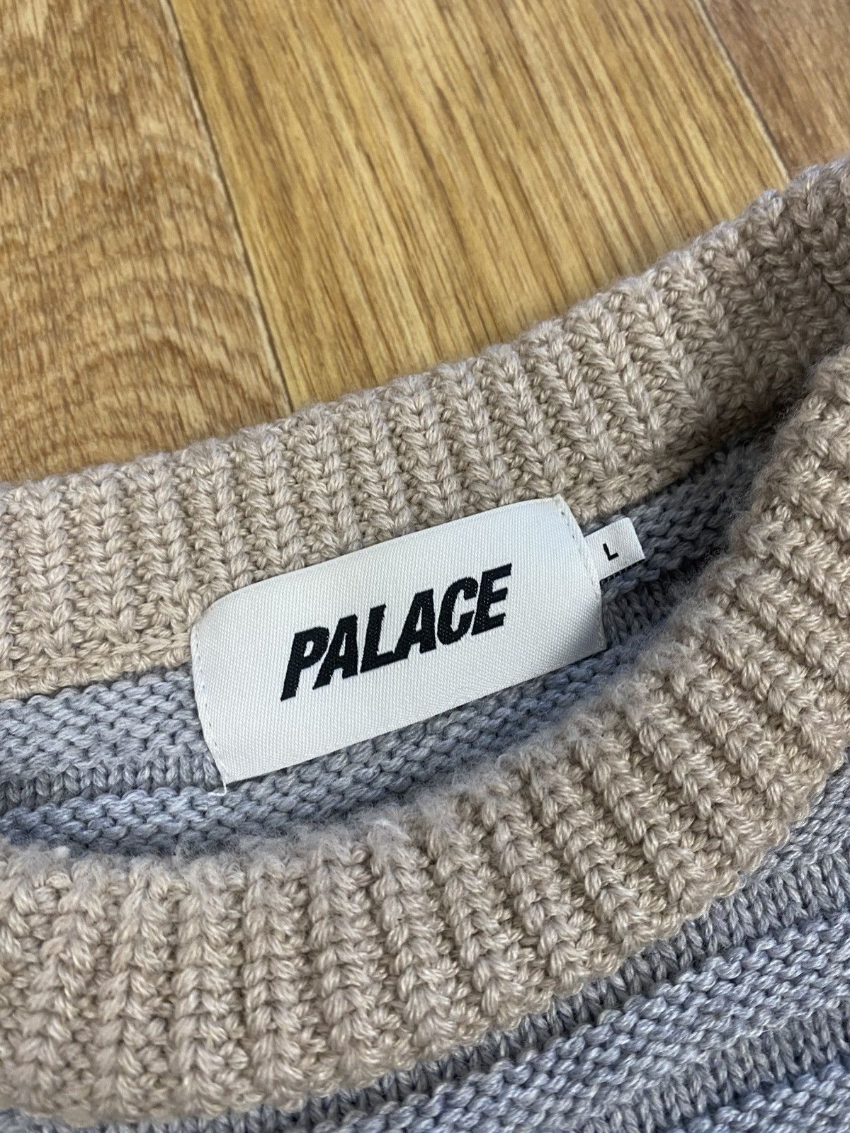 Palace Palace Cable Knit Patch Work Sweater (Multi) Size: L Size US L / EU 52-54 / 3 - 2 Thumbnail