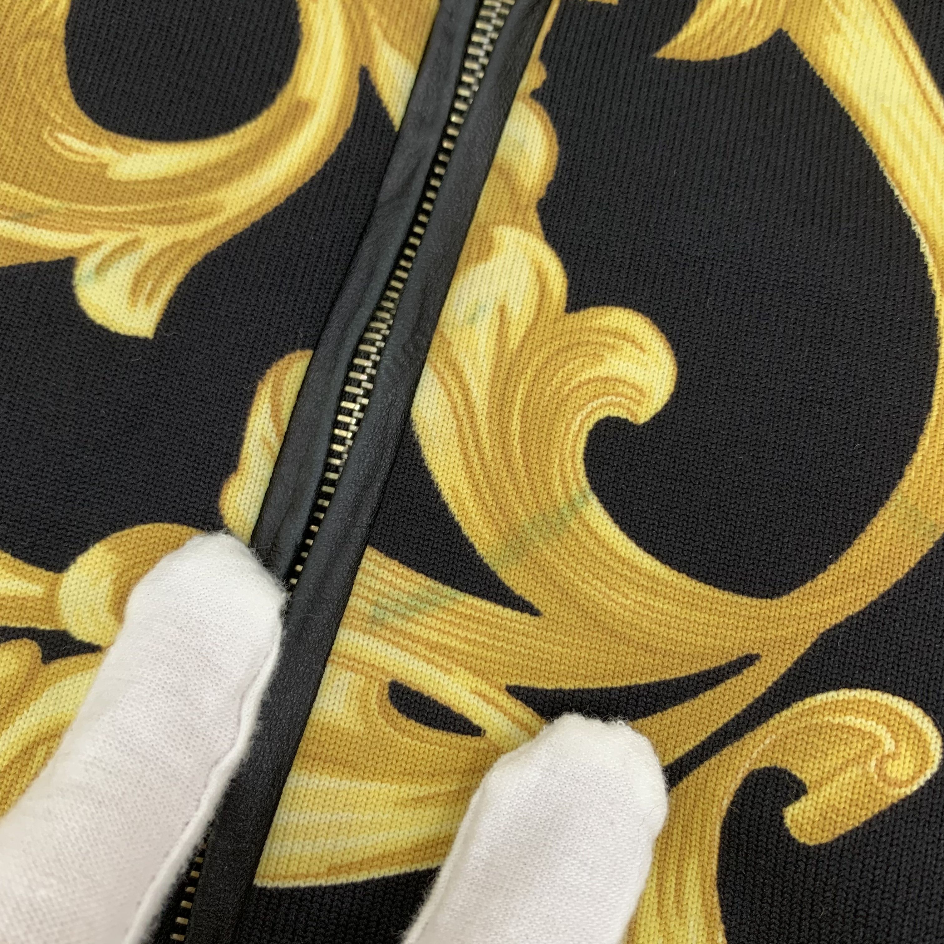 Versace Versace Floral Print Hoodie Jacket Black (M) Size US M / EU 48-50 / 2 - 4 Thumbnail