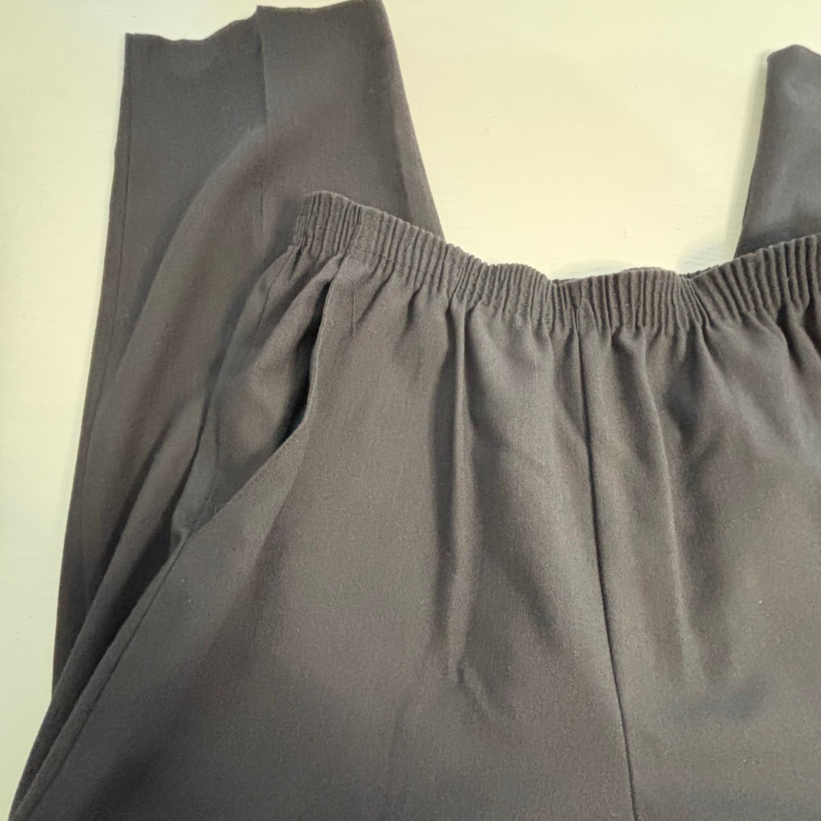 Other Briggs New York Black Pull-On Pants Size 14 Elastic Waist Size 36" / US 14 / IT 50 - 3 Thumbnail