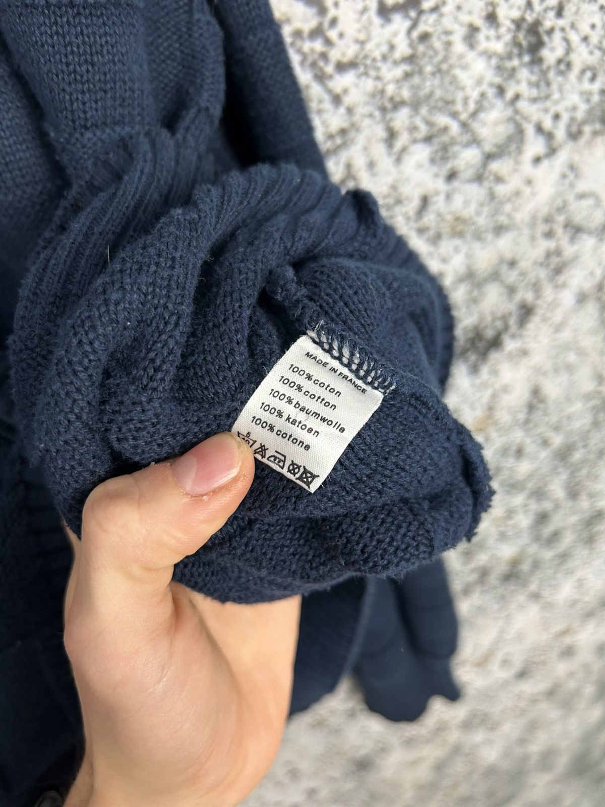 Lacoste Vintage Lacoste Cardigan Navy Blue 90s Archive Designer Size US L / EU 52-54 / 3 - 6 Thumbnail