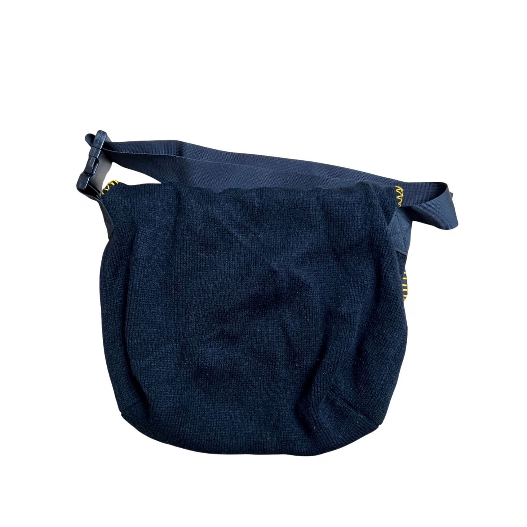 Vintage Bemidji Woolen Mills Gustavus Knitted Messenger Bag Wool Blue Womens Size ONE SIZE - 3 Thumbnail