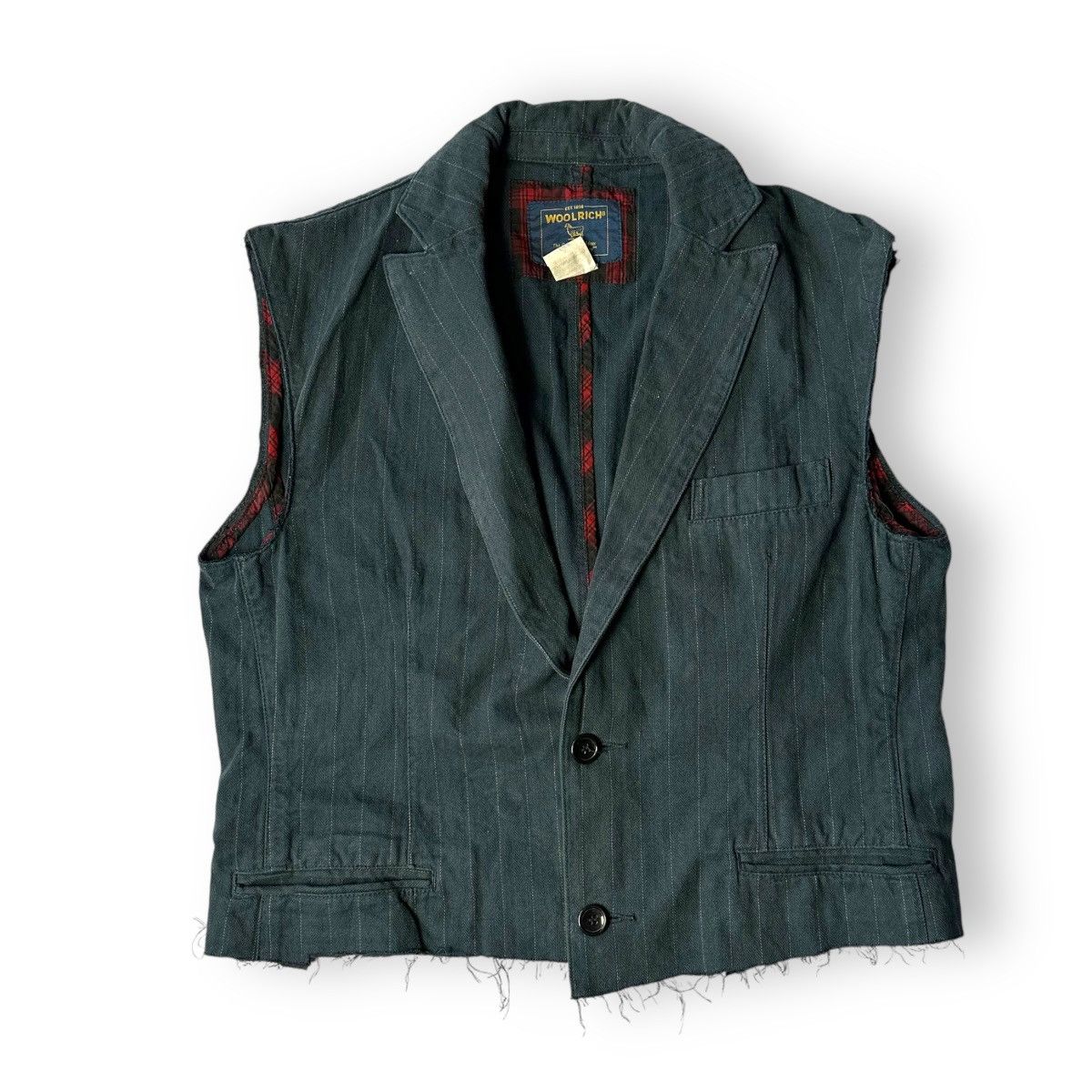 Woolrich Woolen Mills VINTAGE CUSTOM WOOLRICH STRIPES BUTTON UP VEST Size US L / EU 52-54 / 3 - 1 Thumbnail