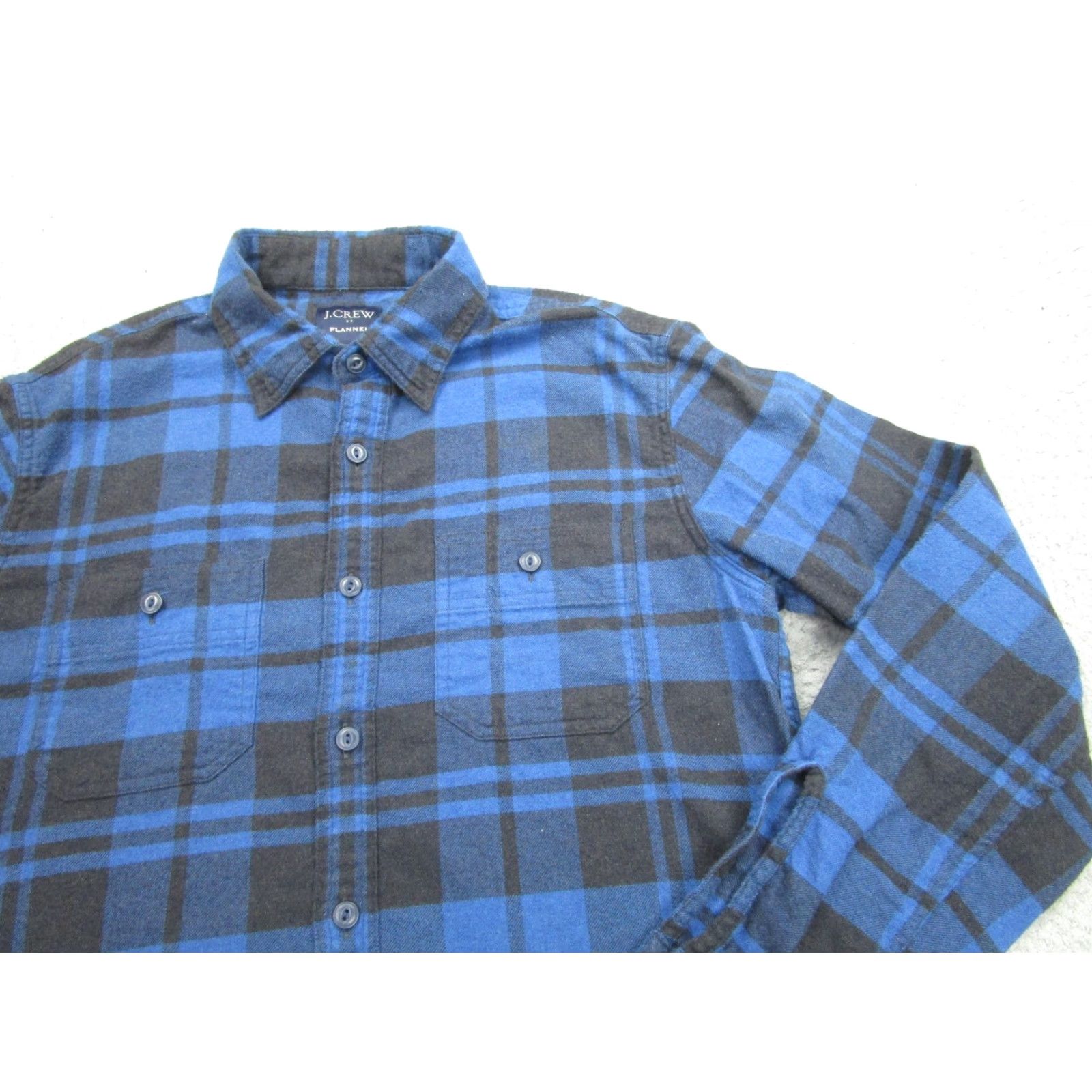 J.Crew J Crew Shirt Mens Medium Blue Plaid Flannel Long Sleeve Button Front Casual Size US M / EU 48-50 / 2 - 2 Thumbnail