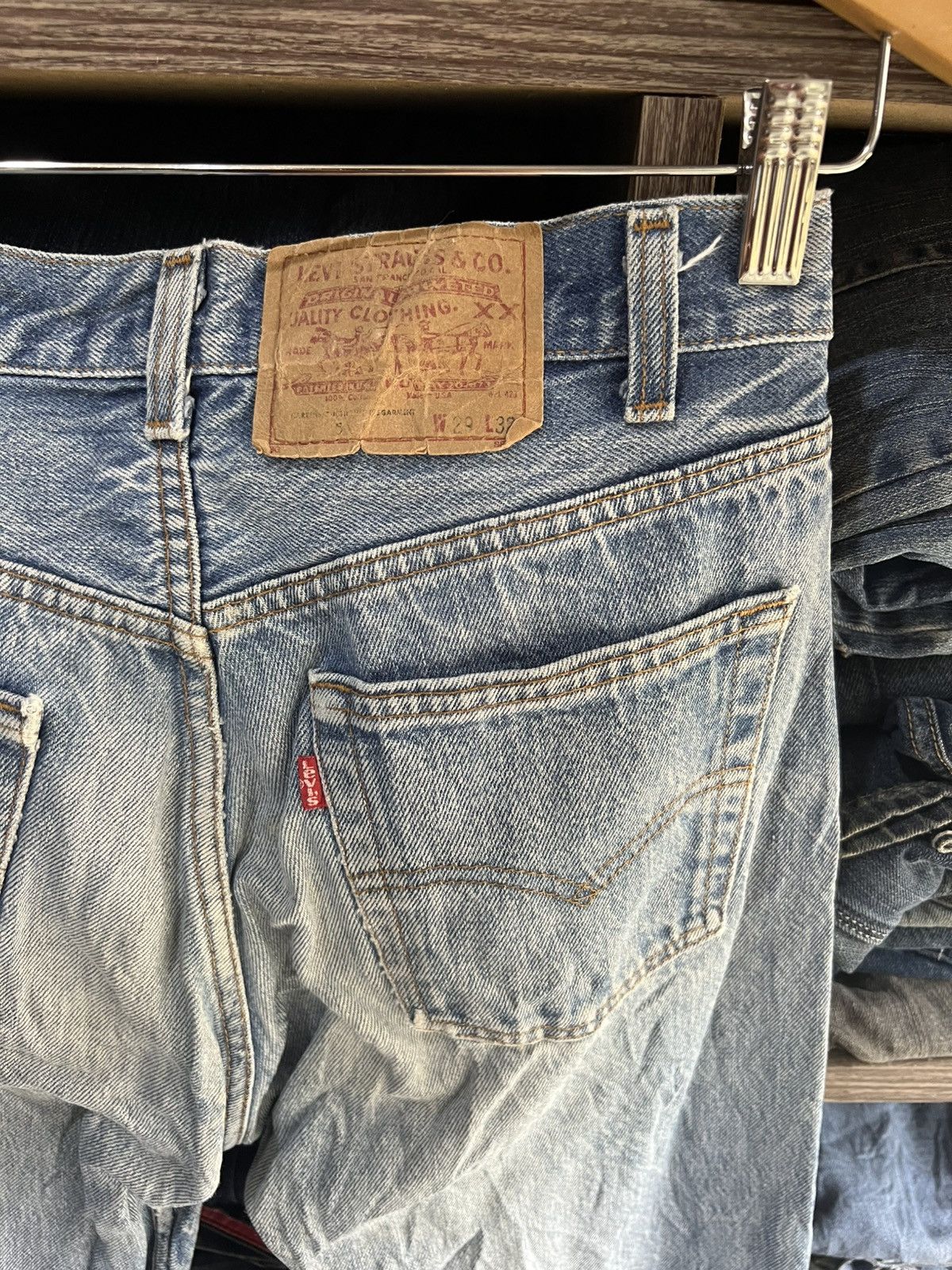Levi's 🔥Vintage Levis 501 Distressed Denim Size US 28 / EU 44 - 14 Thumbnail