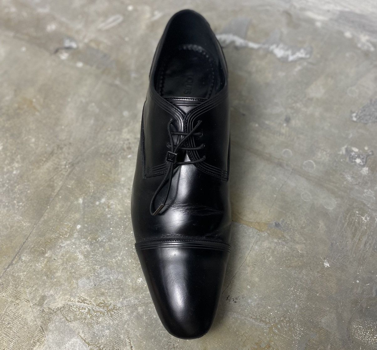 Louis Vuitton Louis Vuitton - Lace up Derby Leather Shoes Size US 8.5 / EU 41-42 - 4 Thumbnail
