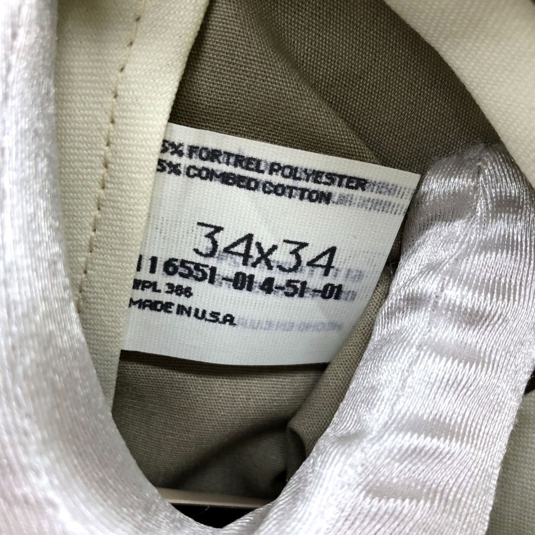Haggar VINTAGE Haggar Pants Mens 34x34 Beige Straight Classic Chino Khaki Dress Size US 34 / EU 50 - 7 Thumbnail