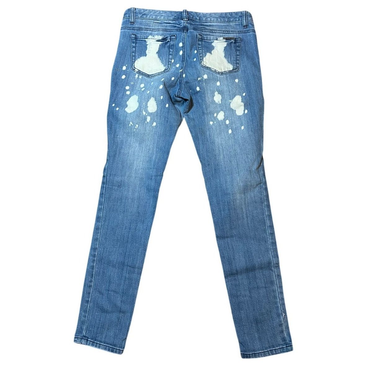 Michael Kors Michael Kors Bleach Splatter Distressed Skinny Jeans Size 26" / US 2 / IT 38 - 2 Thumbnail