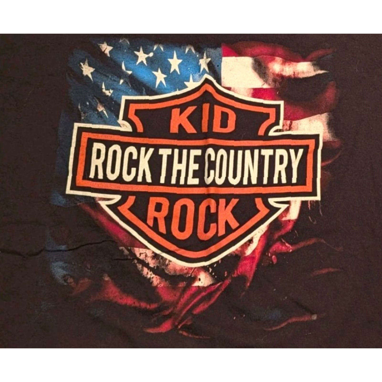Fruit Of The Loom Kid Rock 2025 Rock The Country W/ Nickelback Rock Band Shirt XL Adult Black Size US XL / EU 56 / 4 - 2 Thumbnail
