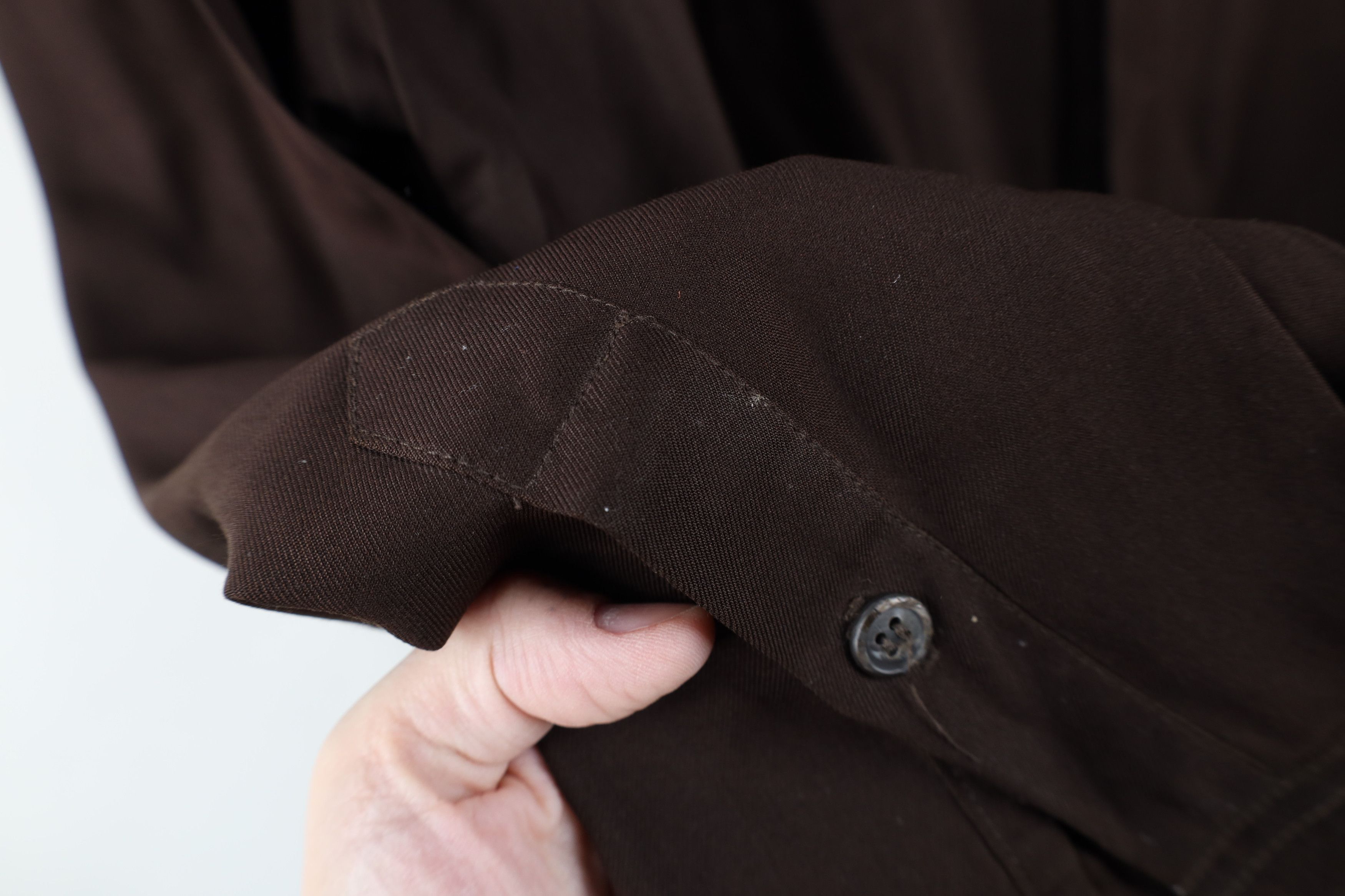 Vintage Vintage 90s Streetwear Wool Blend Collared Button Shirt Size US XL / EU 56 / 4 - 8 Thumbnail