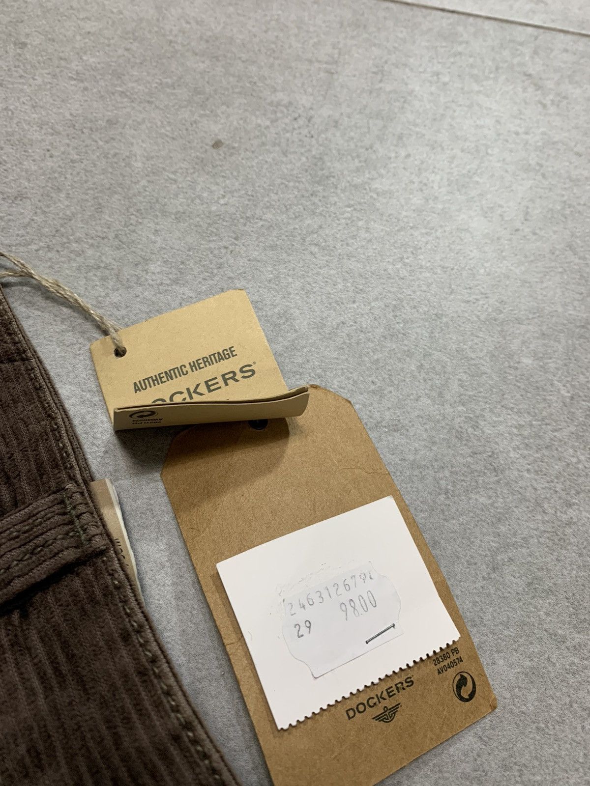 Dockers Y2k 00s Vintage deadstock Docker Corduroy mini Flare trouser Size US 29 - 5 Thumbnail