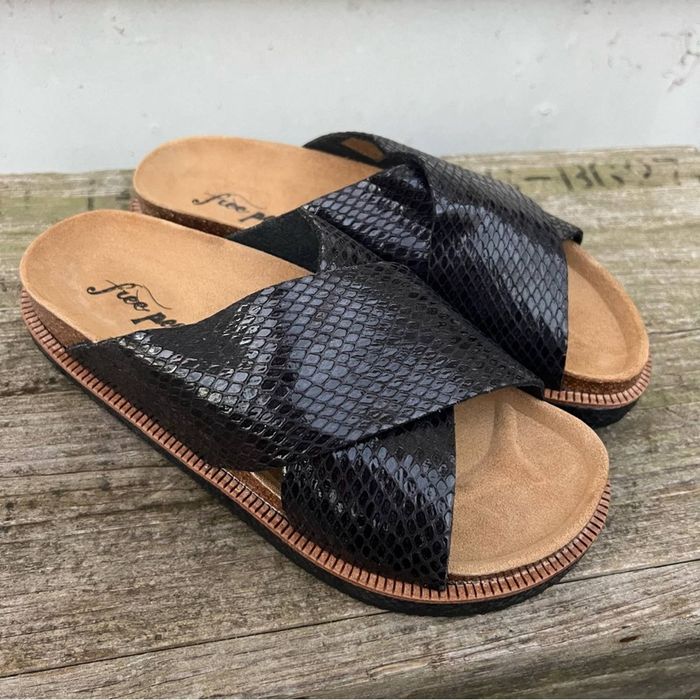 Snakeskin best sale footbed sandals