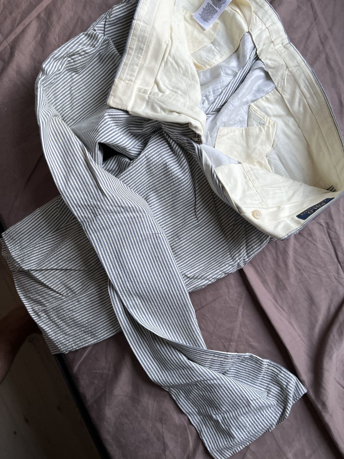 Polo Ralph Lauren Ralph seersucker pants Size US 34 / EU 50 - 1 Thumbnail