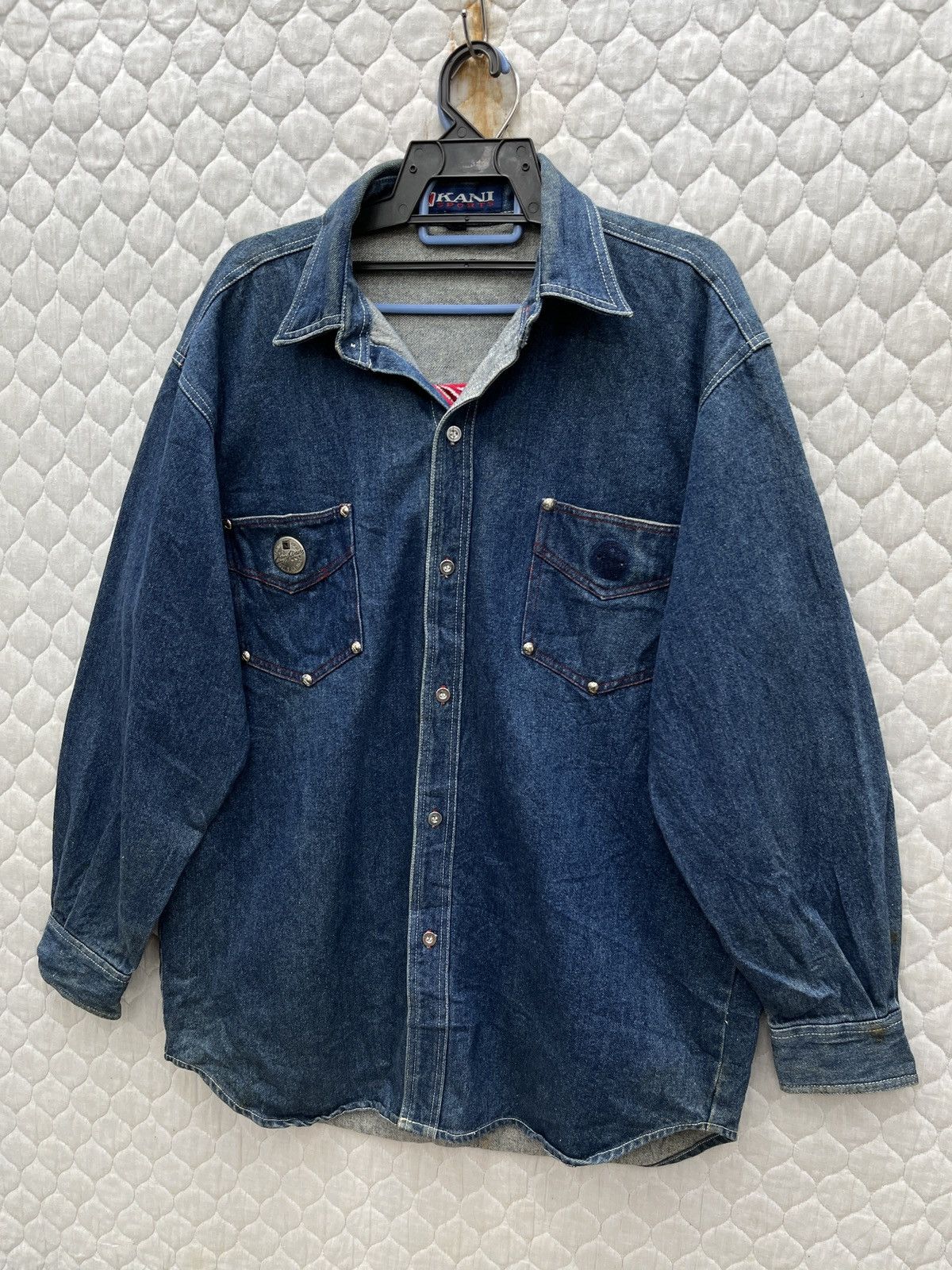 Karl Kani 🔥🔥🔥STEALS VINTAGE KARL KANI DENIM JACKET SHIRTS Size US XL / EU 56 / 4 - 2 Thumbnail