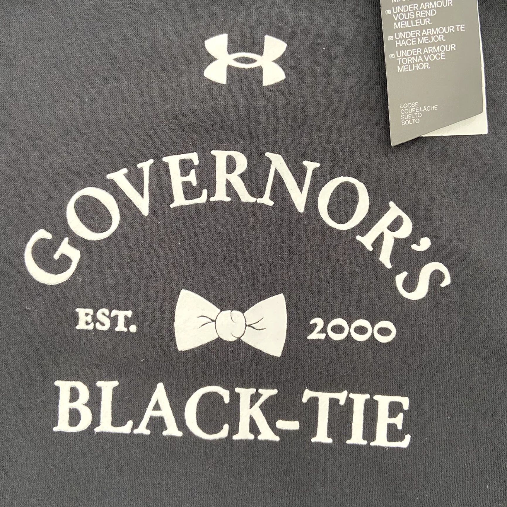 Under Armour VINTAGE Under Armour Sweatshirt Adult XL Black Crew Neck Fleece Pullover Men Black-Tie Style Size US XL / EU 56 / 4 - 5 Thumbnail
