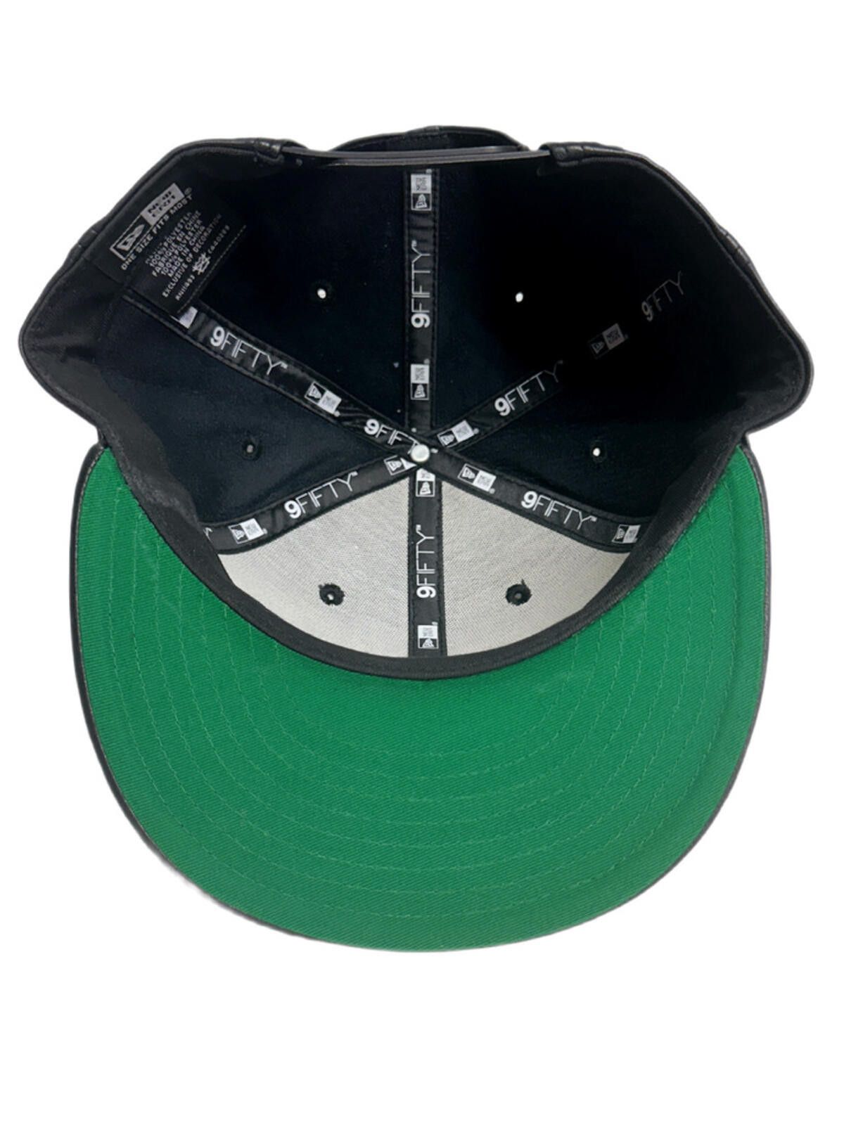 New Era New Era Harlem Diplomats Eagle Black Leather 9FIFTY Snapback Size ONE SIZE - 6 Thumbnail