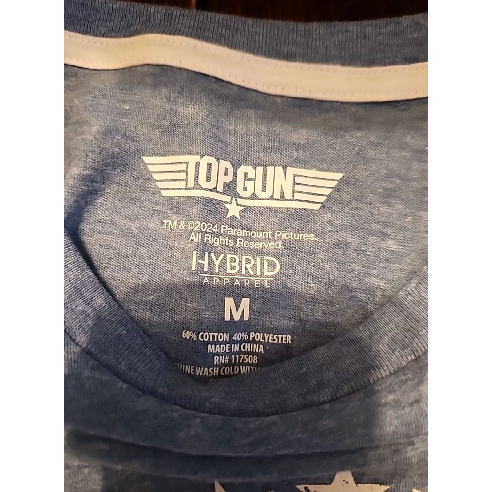 Vintage Top Gun Top Dad T Shirt Mens M Blue Short Sleeve Crew Neck Graphic Shirt Size US M / EU 48-50 / 2 - 2 Thumbnail