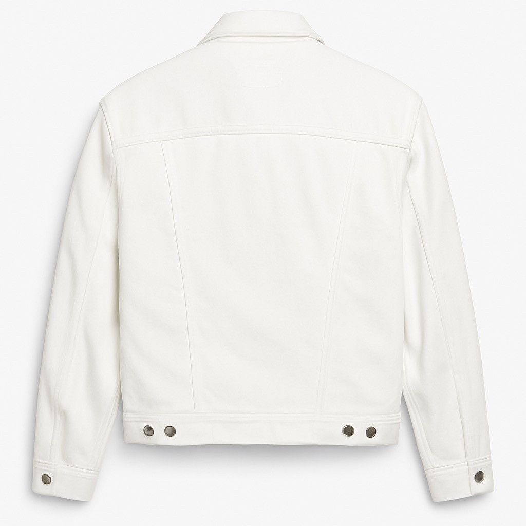 Vintage Vintage Mac-Keen White Denim Trucker Jacket– Japan Tag Size US L / EU 52-54 / 3 - 2 Thumbnail