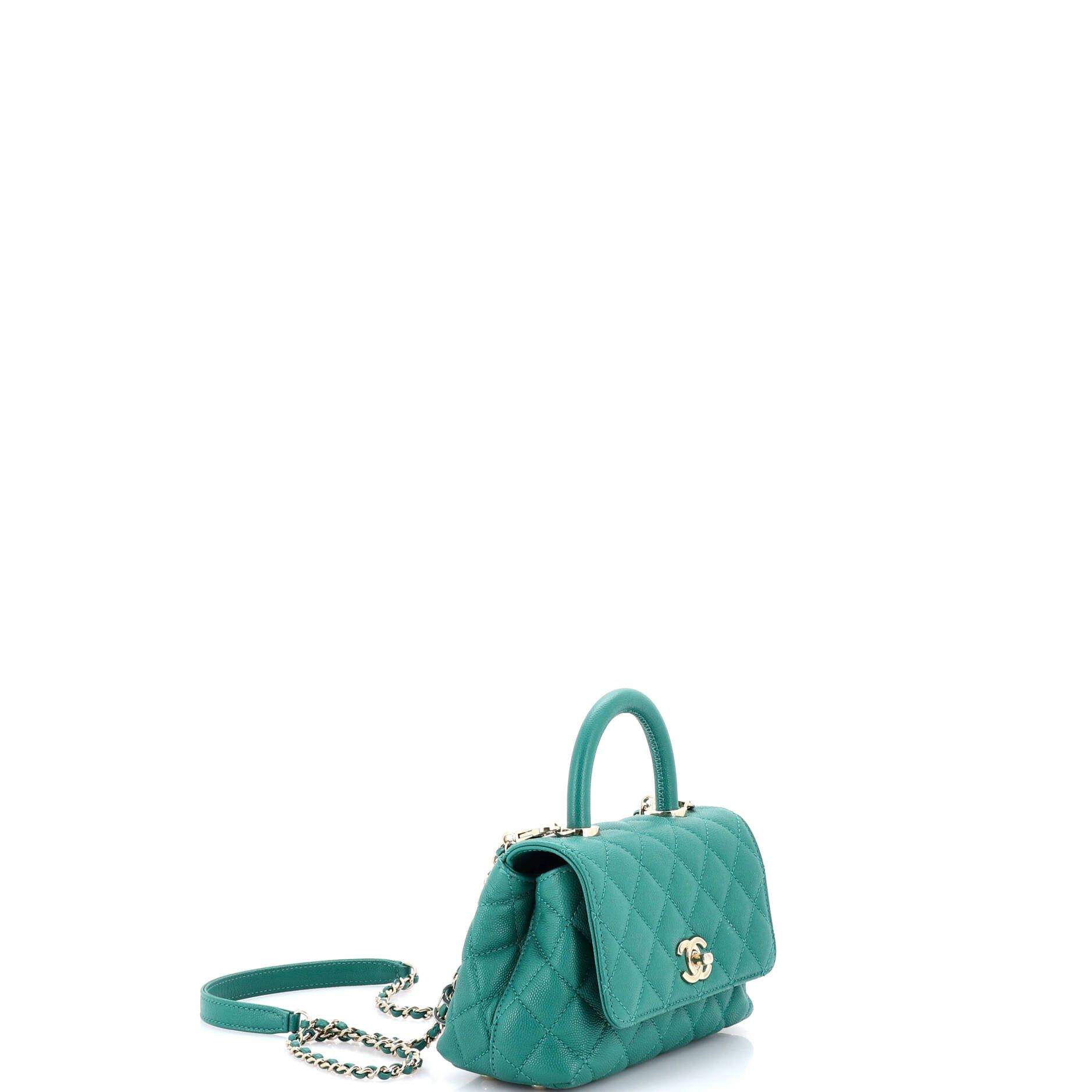 Chanel Coco Top Handle Bag Quilted Caviar Mini Size ONE SIZE - 1 Thumbnail