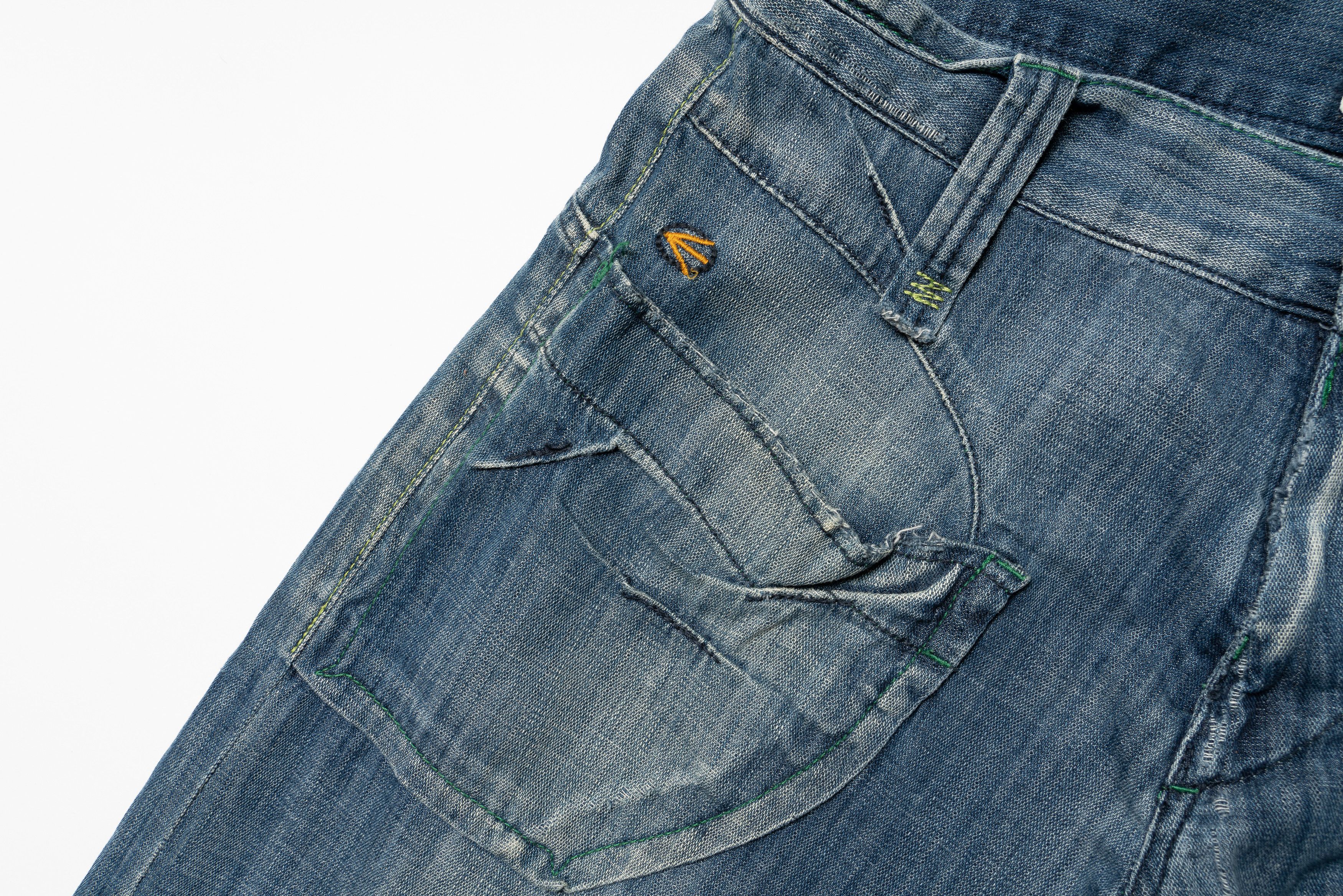 Energie 🔵ENERGIE Vintage Distressed Denim Jeans Y2K Size US 32 / EU 48 - 4 Thumbnail