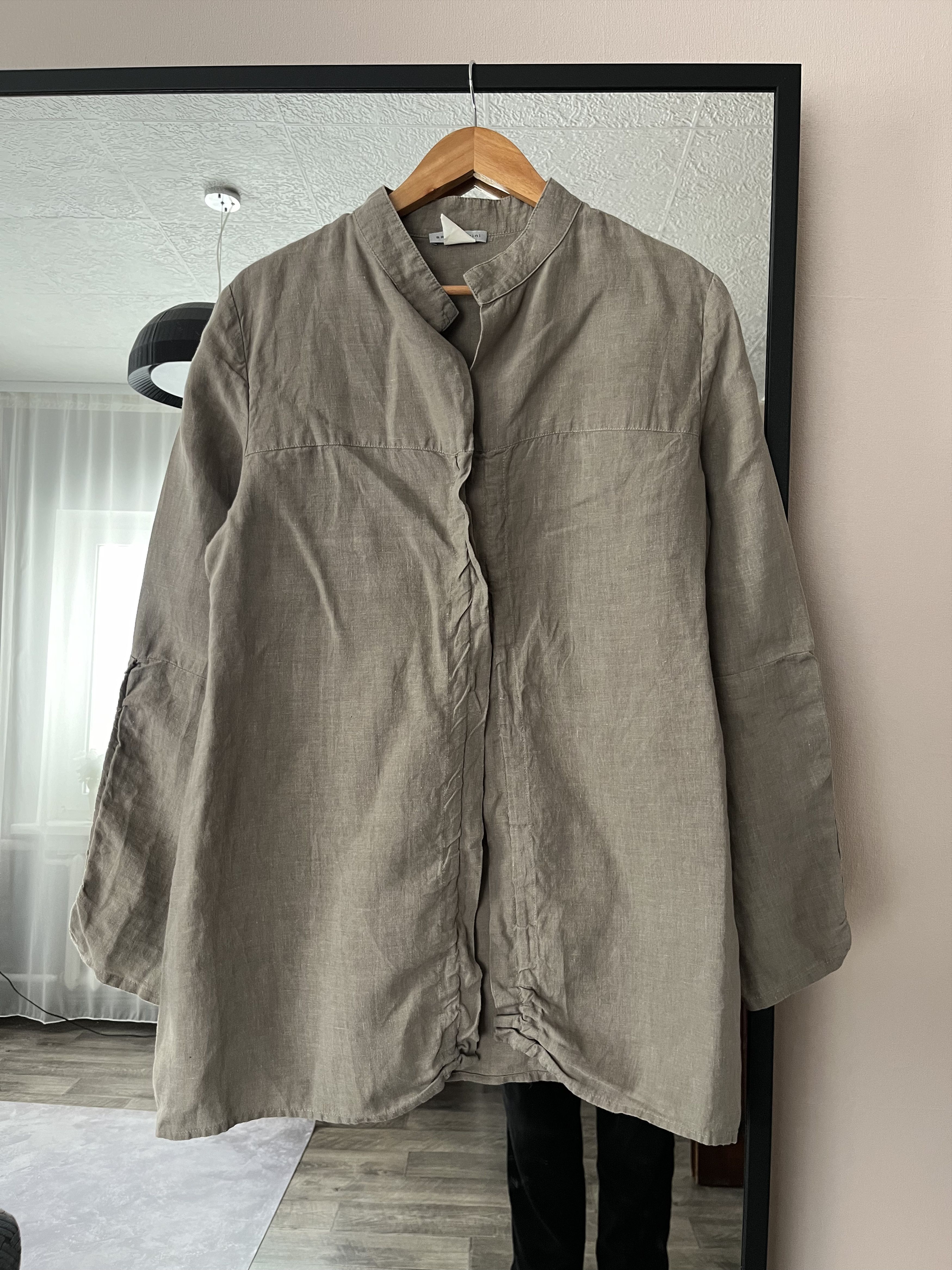 Sarah Pacini SARAH PACINI Linen Long Sleeve Italy Jacket Shirt Size 2 Size M / US 6-8 / IT 42-44 - 3 Thumbnail