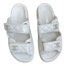 image of Chanel Os11X0124 Sandals In White, Women's