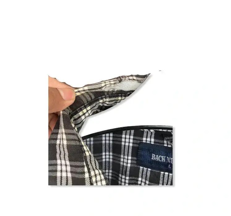 Japanese Brand Japanese Brand Back Number Plaid Tartan Shirt Button Up Size US L / EU 52-54 / 3 - 3 Thumbnail